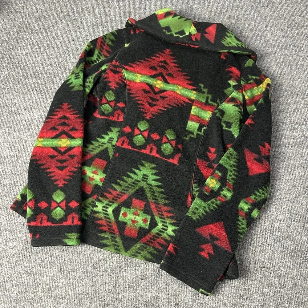 Ralph Lauren Coat Kids 16 Multicolor Southwest Fleece Shawl Collar Pockets